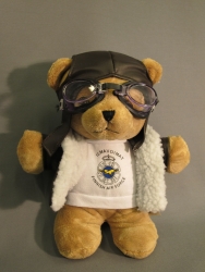 Large pilot teddy bear