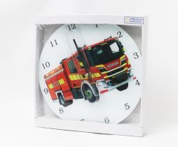 Fire truck wall clock